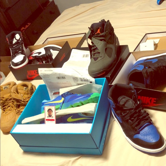 Royal 1s Black Toe 1s Wheat AF1 mid DB Air max